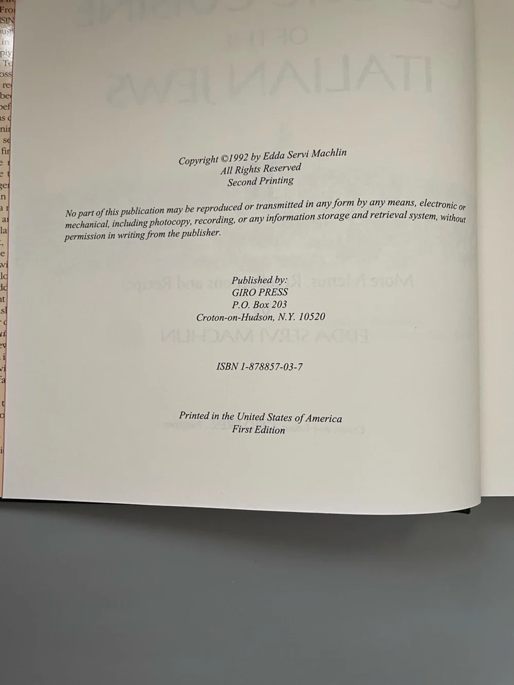 The Classic Cuisine of the Italian Jews II cookbook recipes
